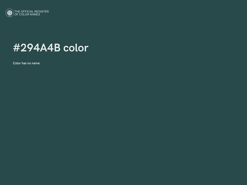 #294A4B color image