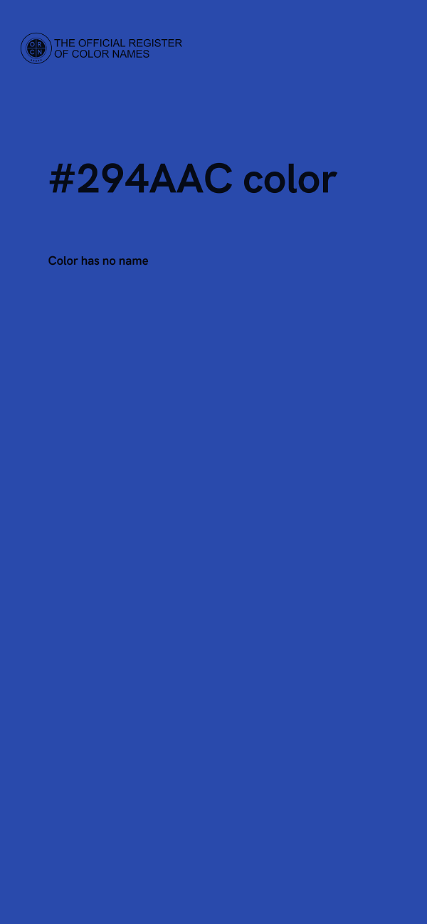 #294AAC color image