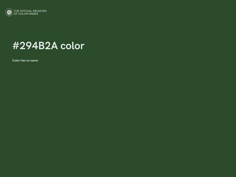 #294B2A color image