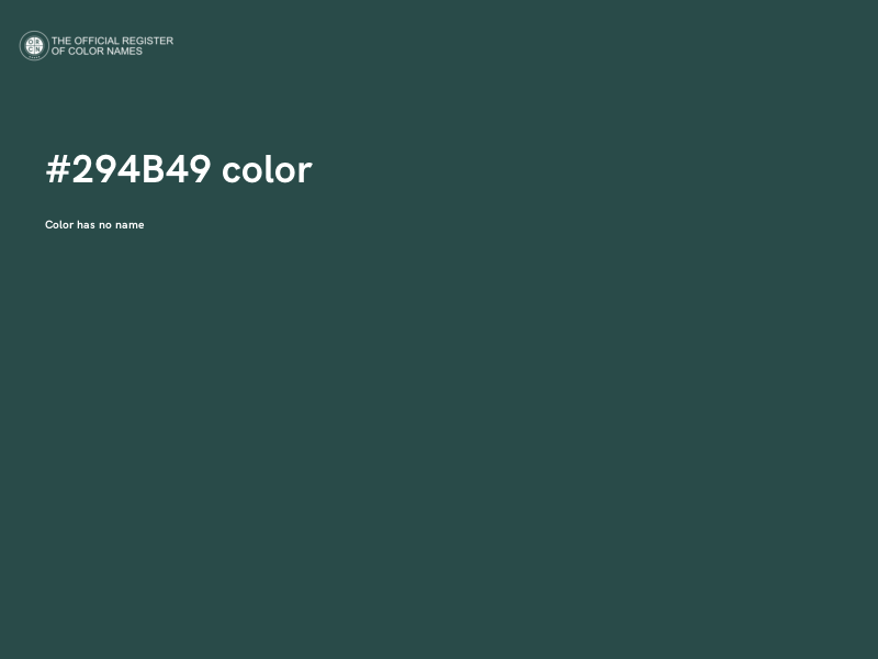 #294B49 color image