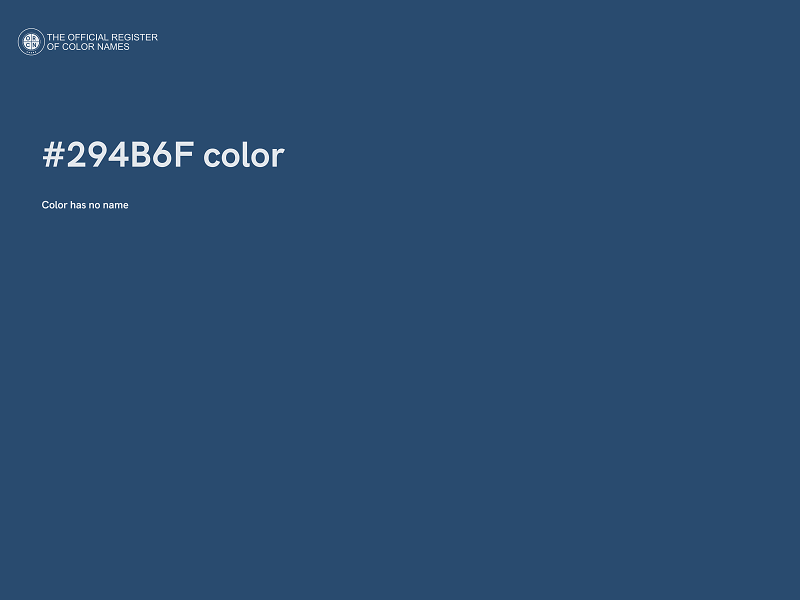 #294B6F color image