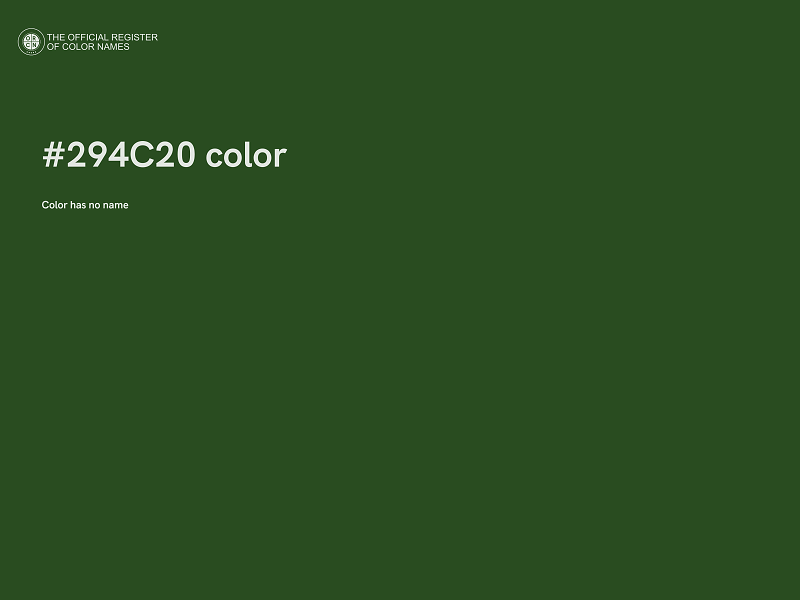 #294C20 color image