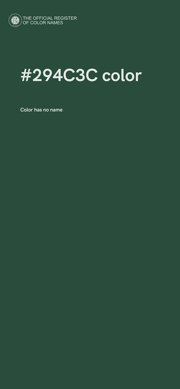 #294C3C color image