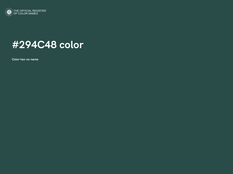 #294C48 color image