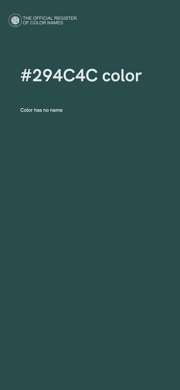 #294C4C color image