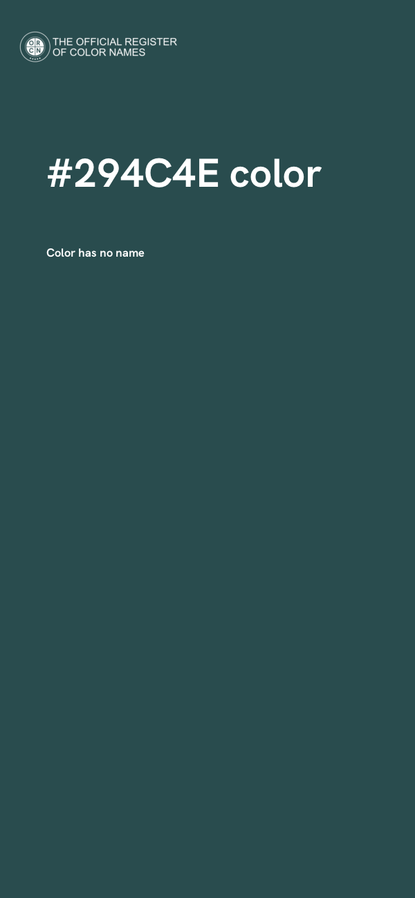 #294C4E color image