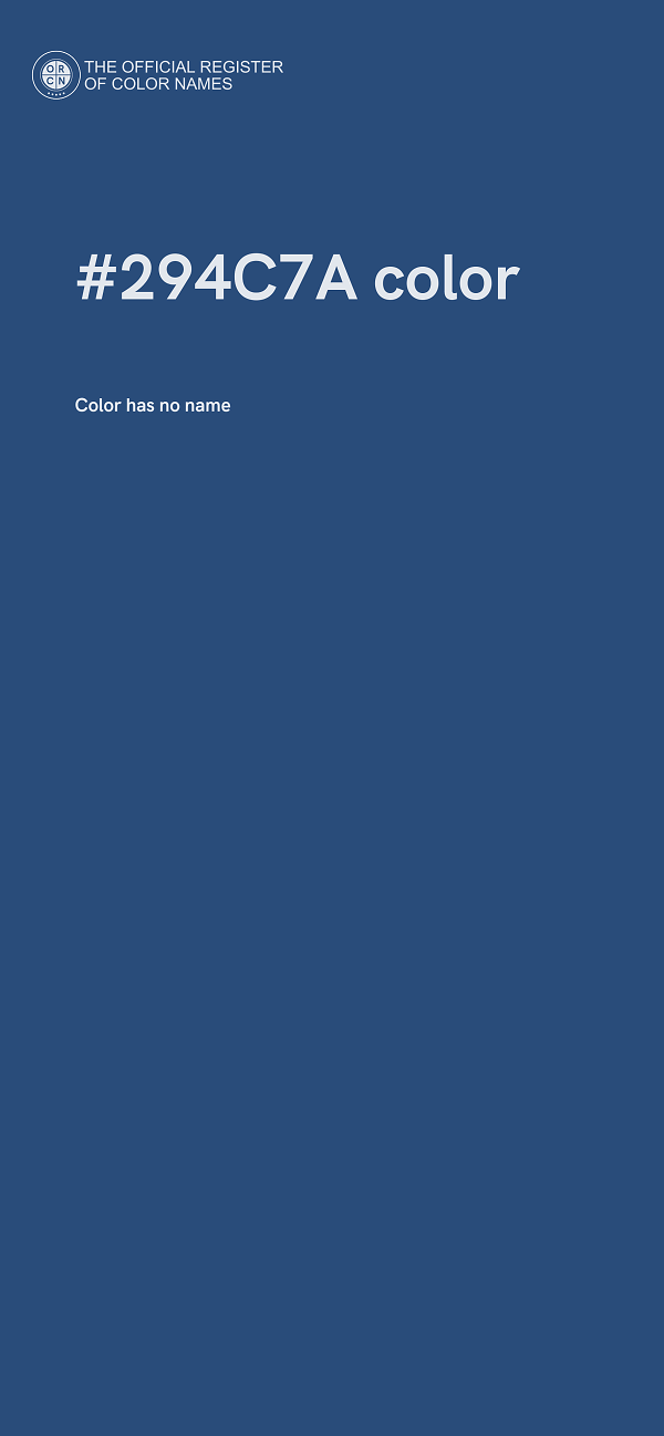 #294C7A color image