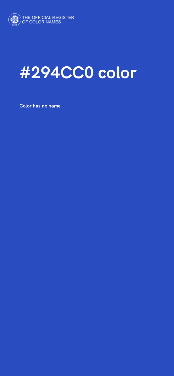 #294CC0 color image