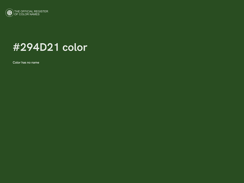 #294D21 color image