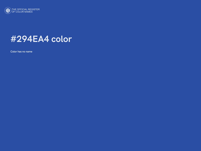 #294EA4 color image