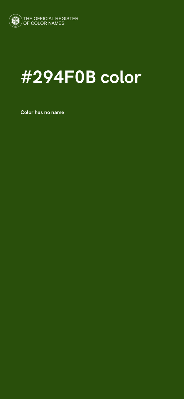 #294F0B color image