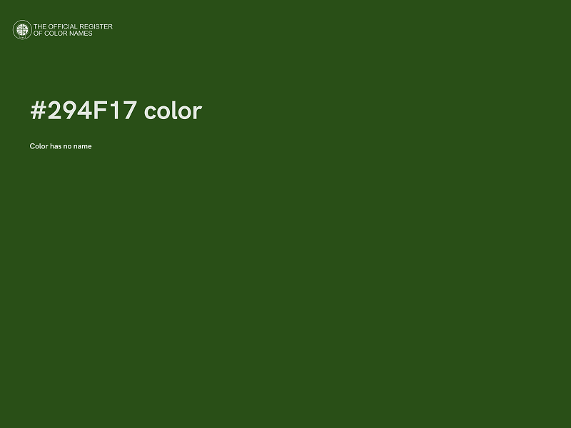 #294F17 color image
