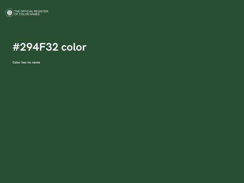 #294F32 color image