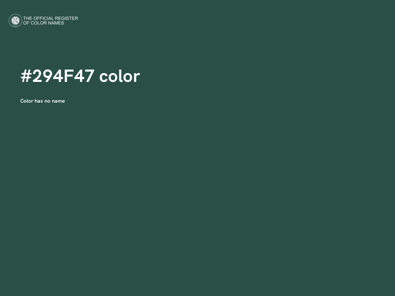#294F47 color image