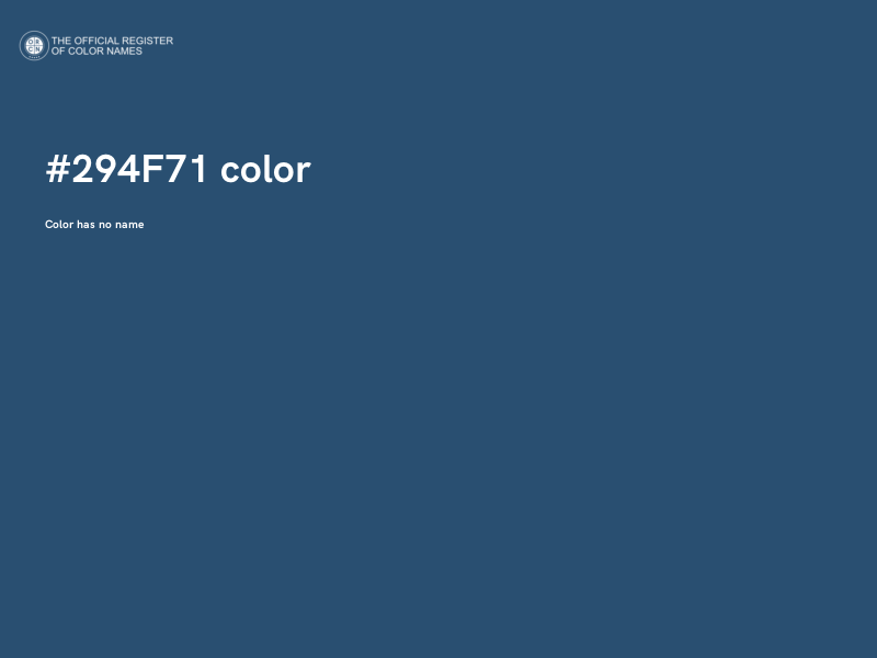 #294F71 color image