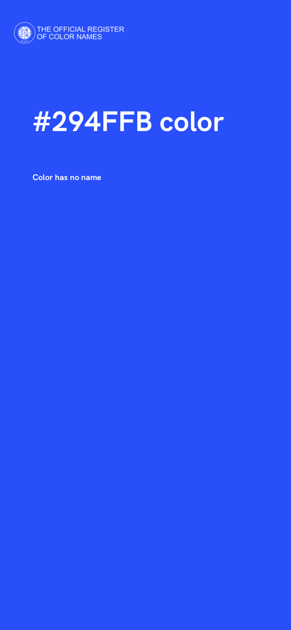 #294FFB color image