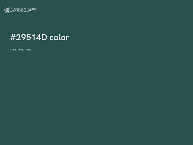 #29514D color image