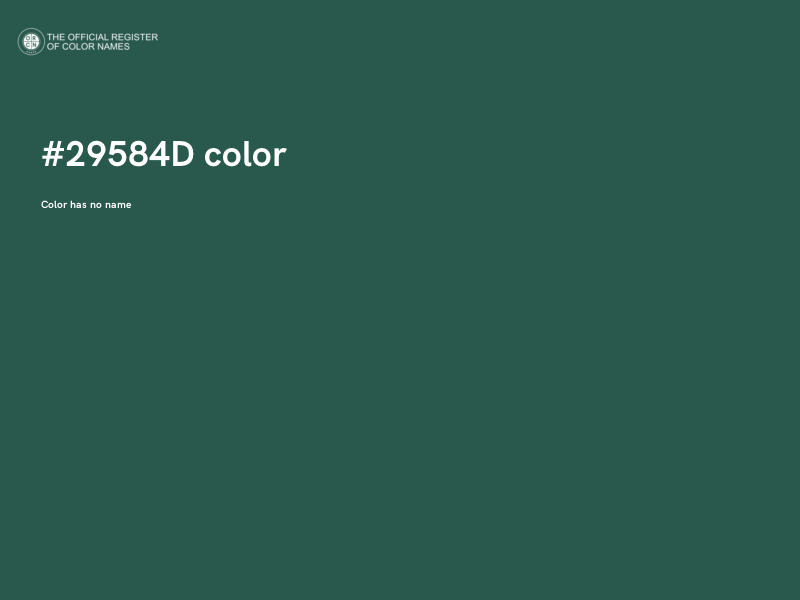 #29584D color image