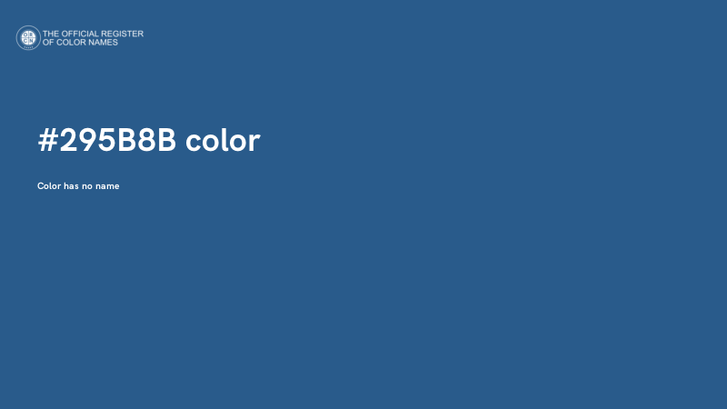 #295B8B color image