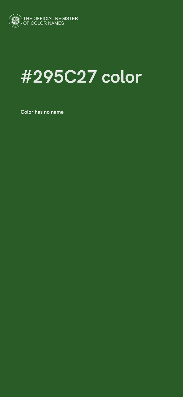 #295C27 color image