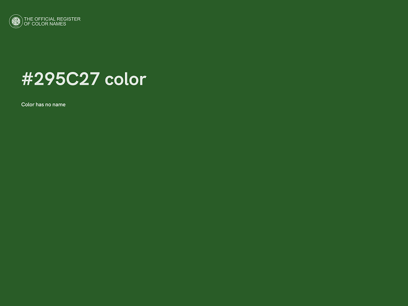 #295C27 color image