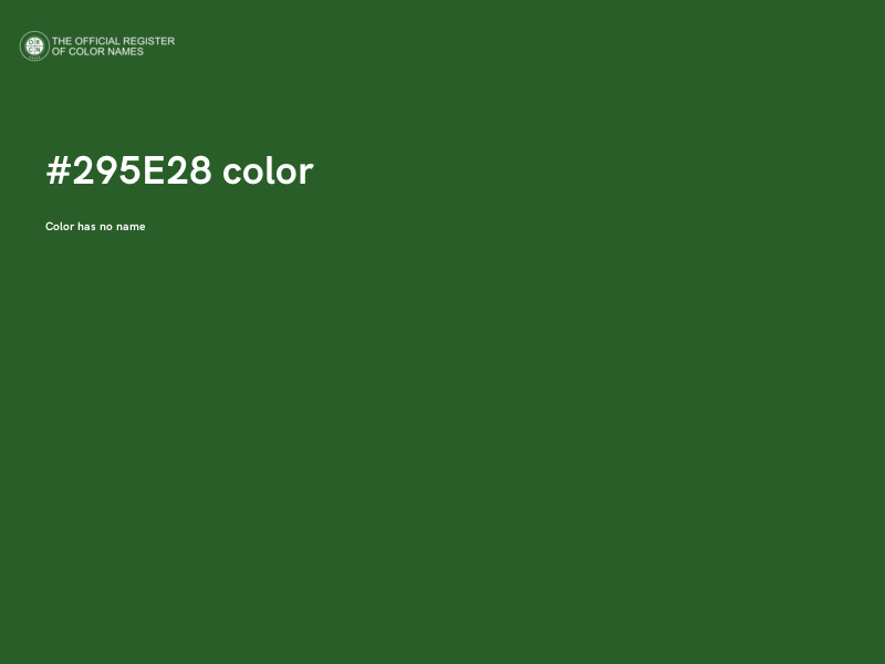 #295E28 color image