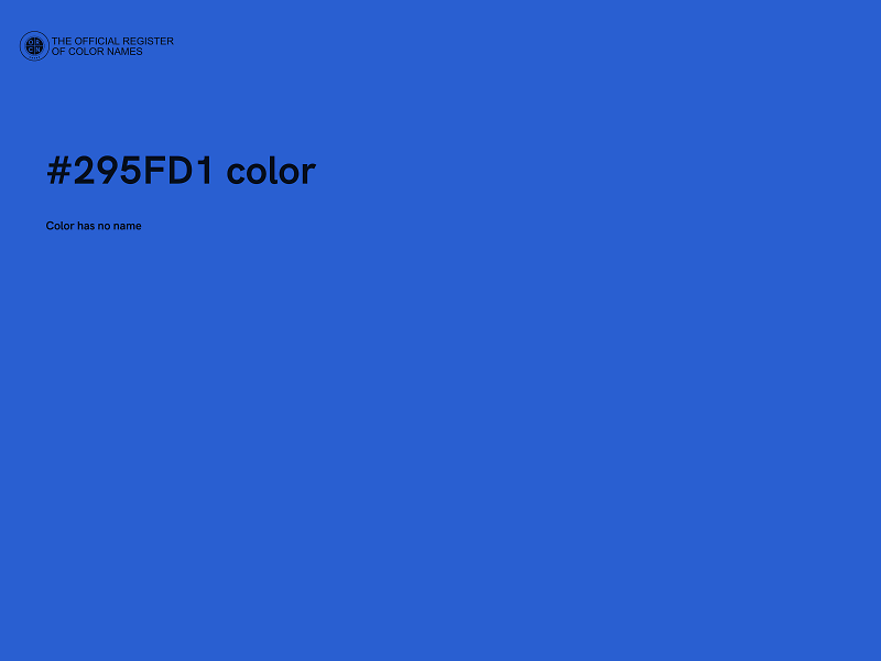 #295FD1 color image