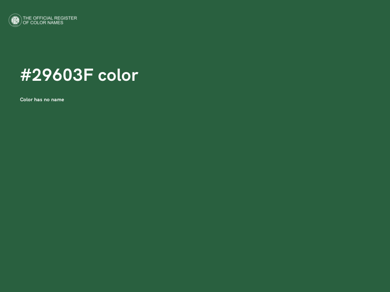 #29603F color image