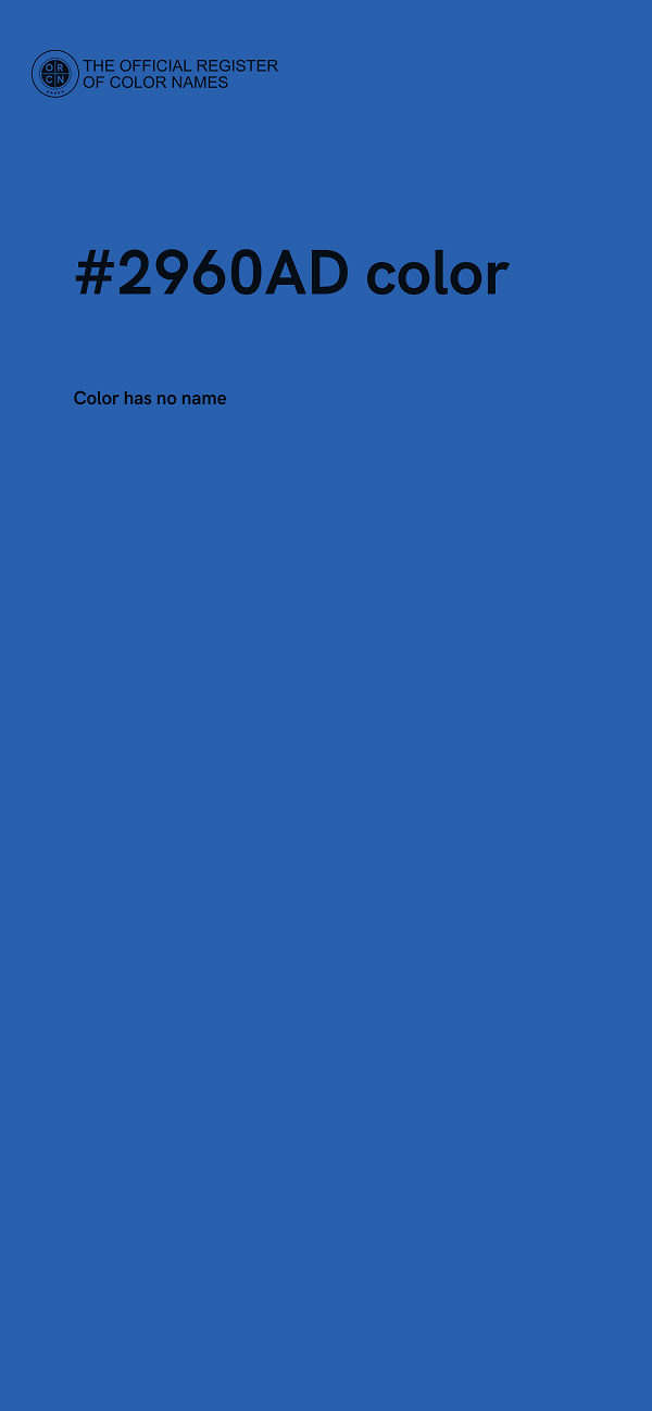 #2960AD color image
