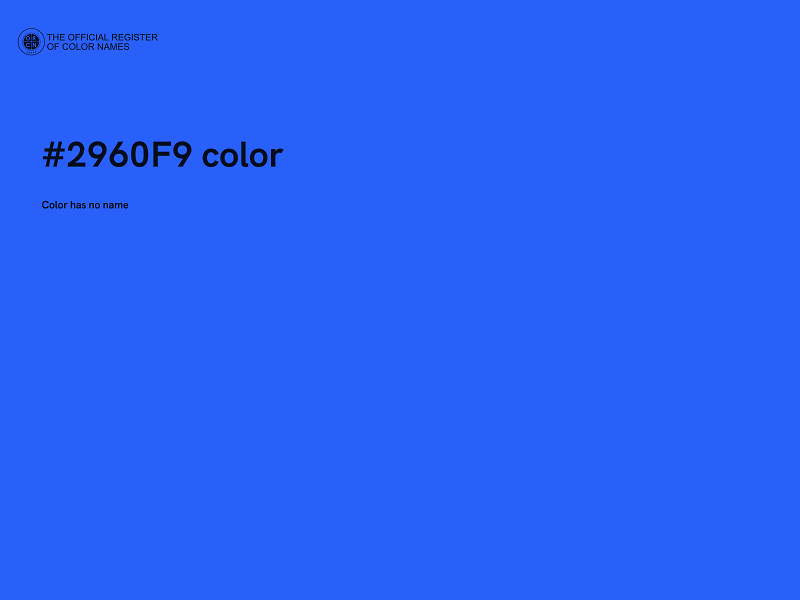 #2960F9 color image