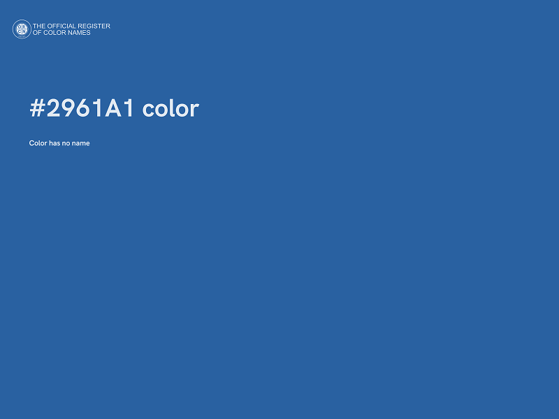 #2961A1 color image
