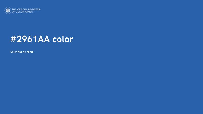 #2961AA color image