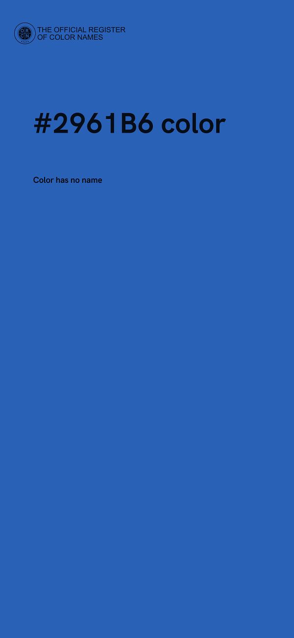 #2961B6 color image