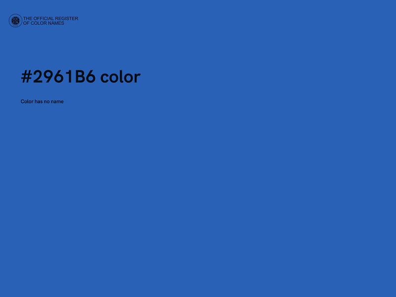 #2961B6 color image