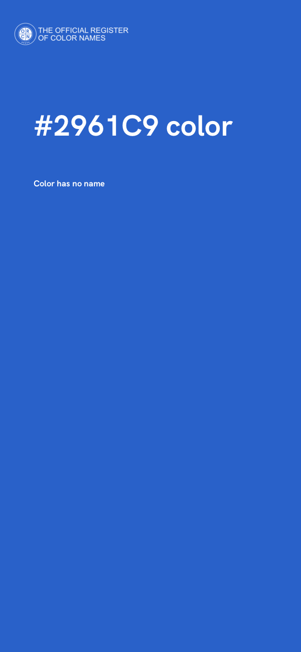 #2961C9 color image