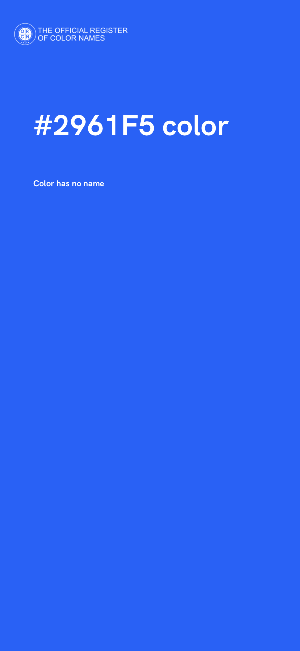 #2961F5 color image