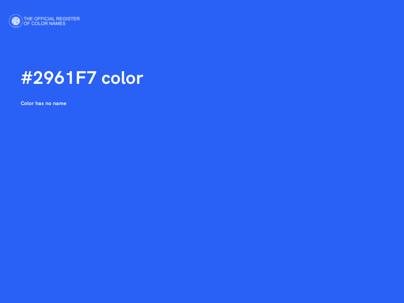 #2961F7 color image