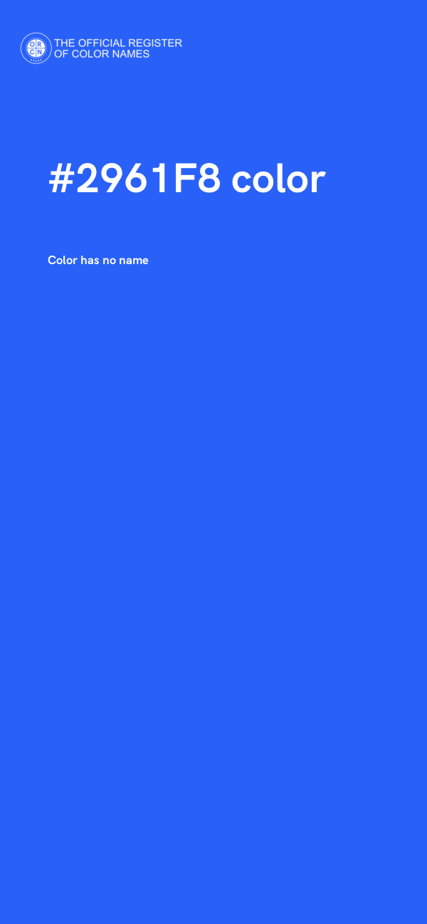 #2961F8 color image