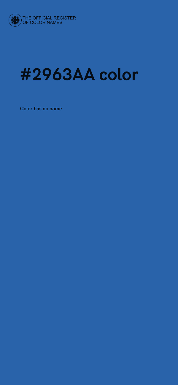 #2963AA color image