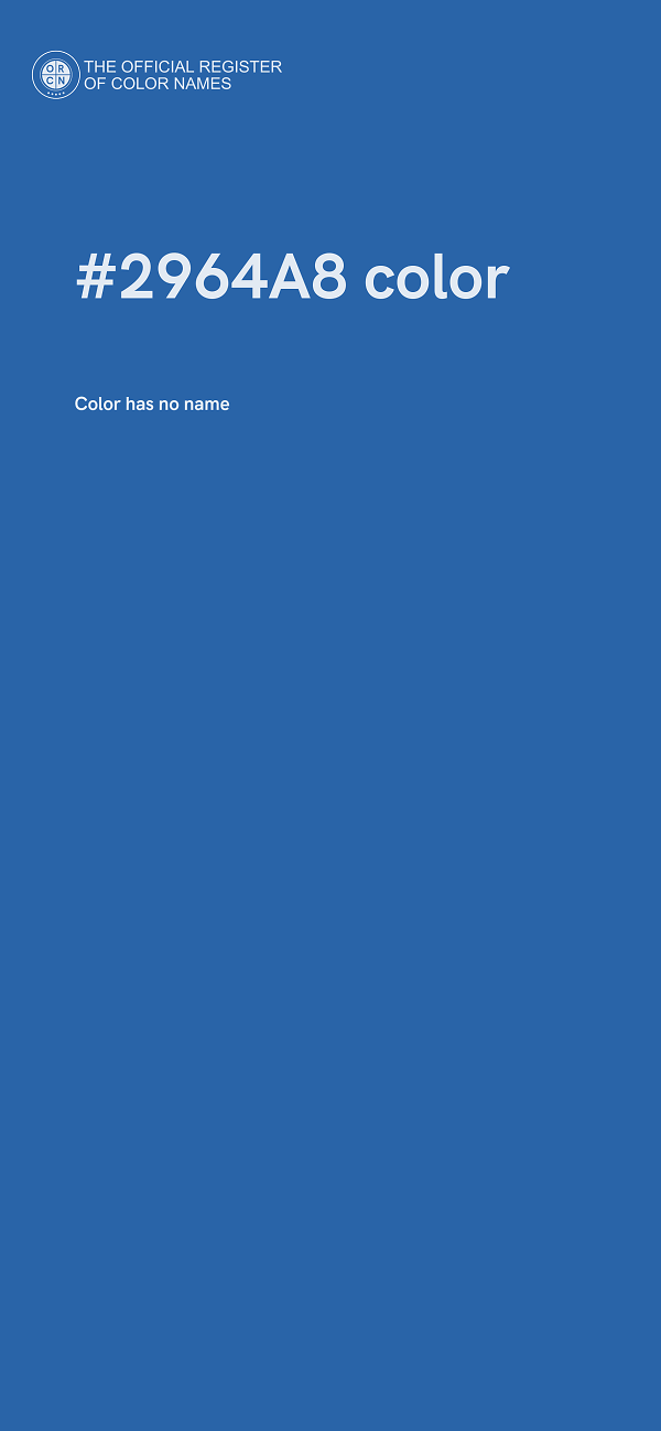 #2964A8 color image