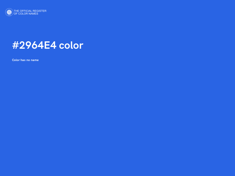 #2964E4 color image