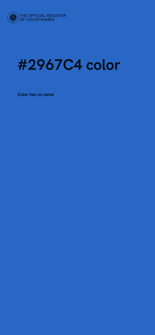 #2967C4 color image