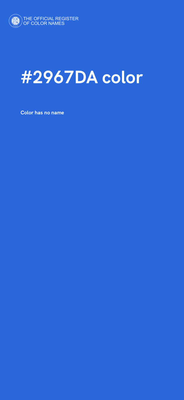 #2967DA color image