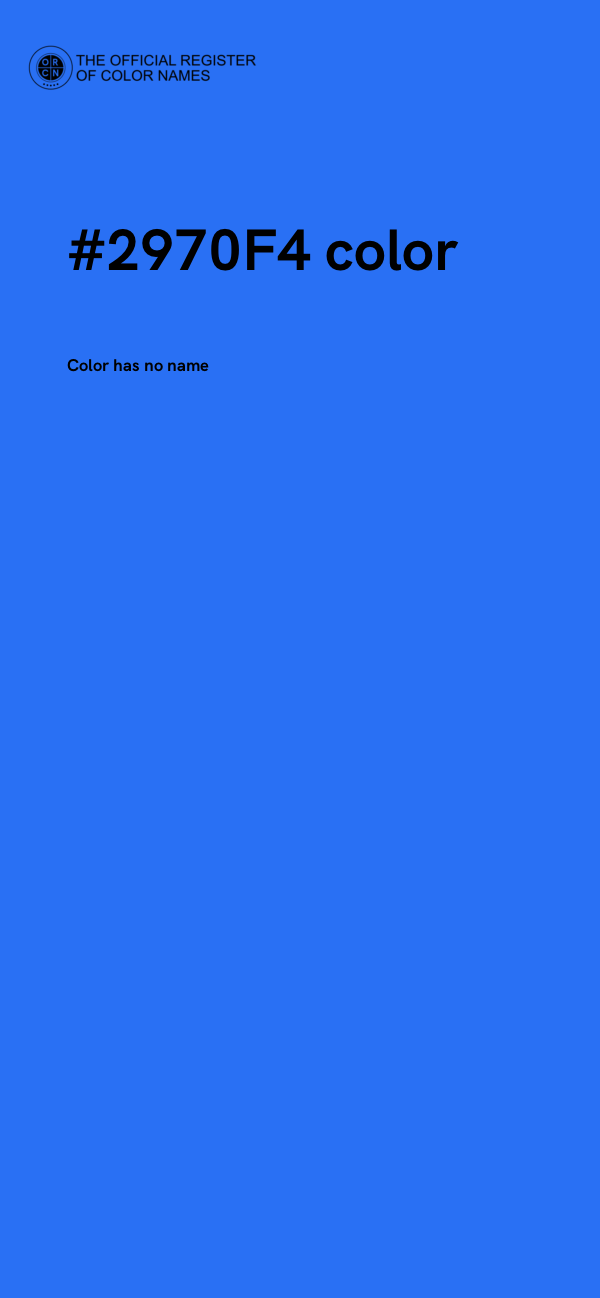 #2970F4 color image