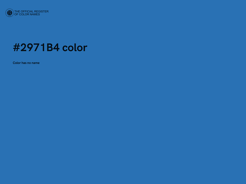 #2971B4 color image