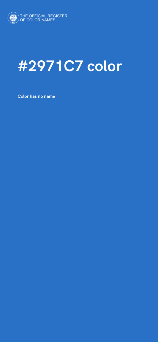 #2971C7 color image