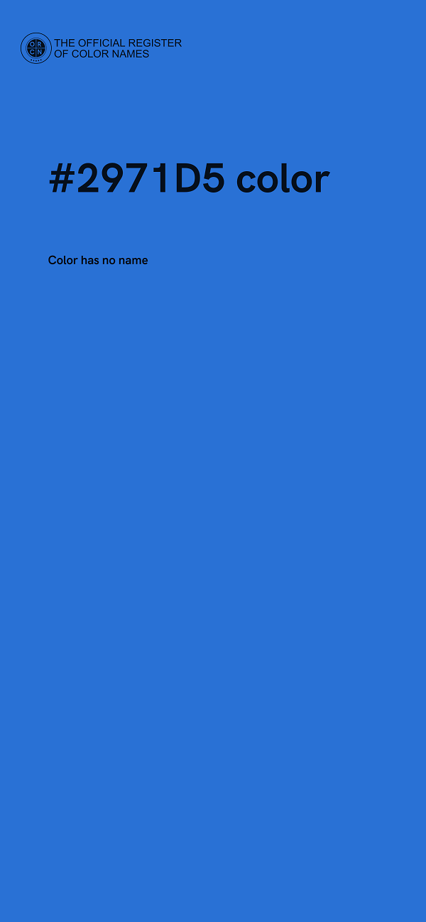#2971D5 color image