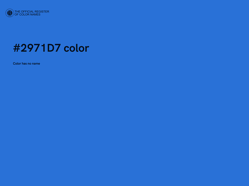#2971D7 color image