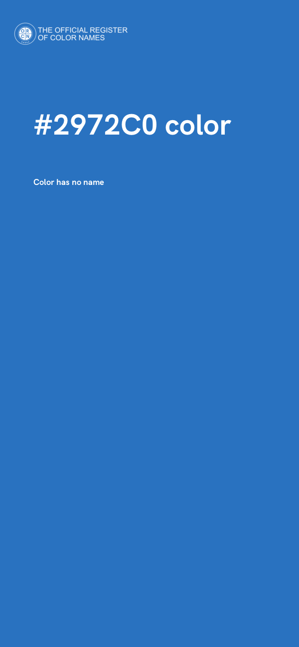 #2972C0 color image
