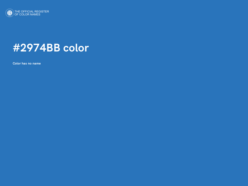 #2974BB color image